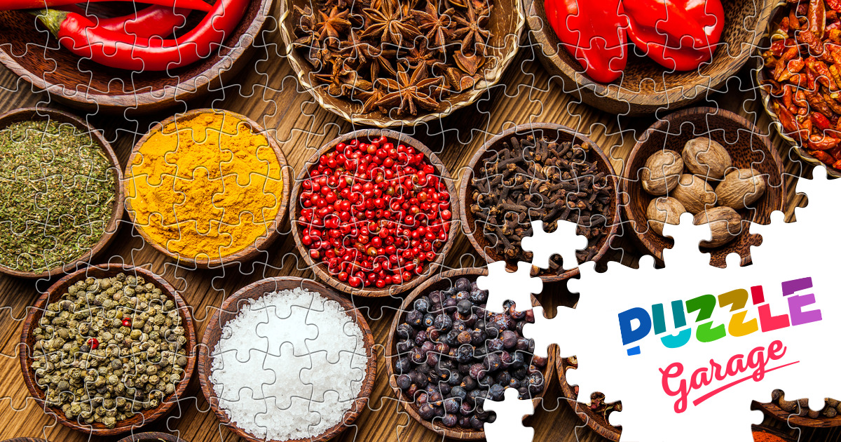 Colorful spices Jigsaw Puzzle (Home, Food) Puzzle Garage
