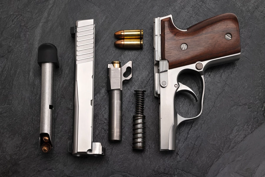 Pistola smontata