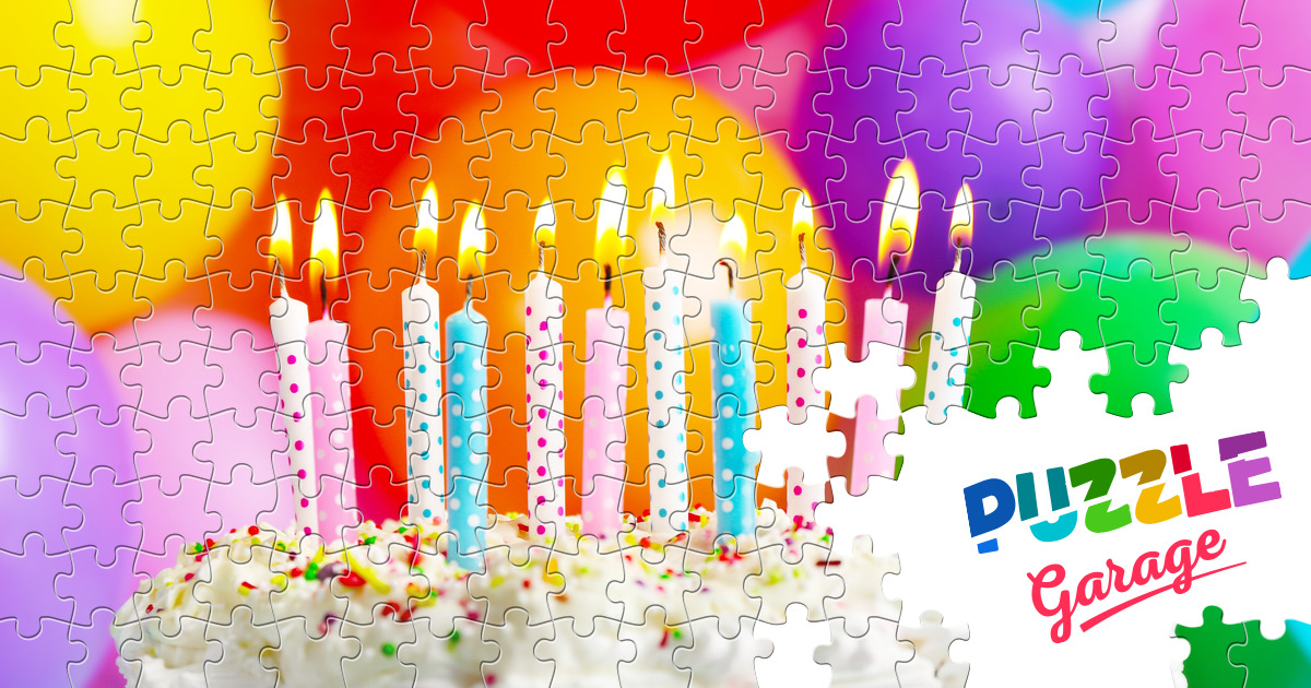 Birthday cake Jigsaw Puzzle (Holidays, Birthday) Puzzle Garage