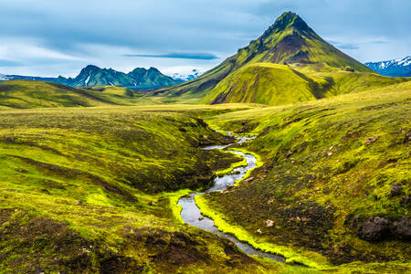 Iceland mountain landscape