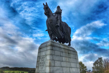 Monument to Robert the Bruce in Scotland