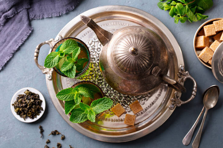 Moroccan mint tea