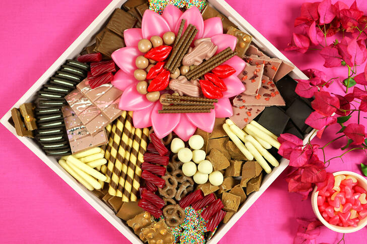 Sweets in a box