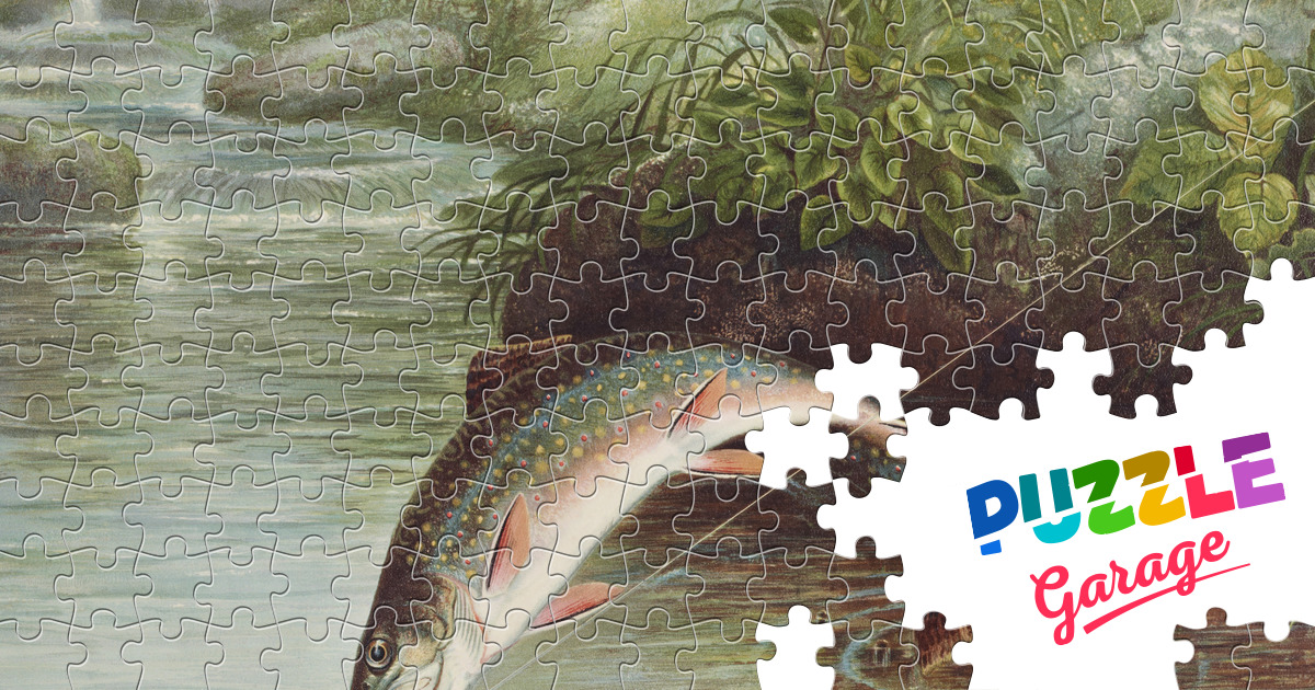Fishing Jigsaw Puzzle (Art, Painting) Puzzle Garage