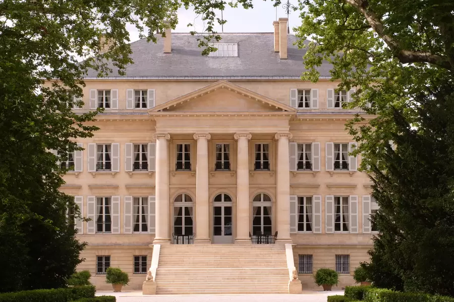 Het hoofdgebouw van het landgoed Chateau Margot