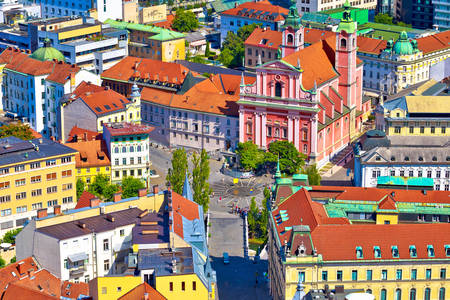 Zentrum von Ljubljana