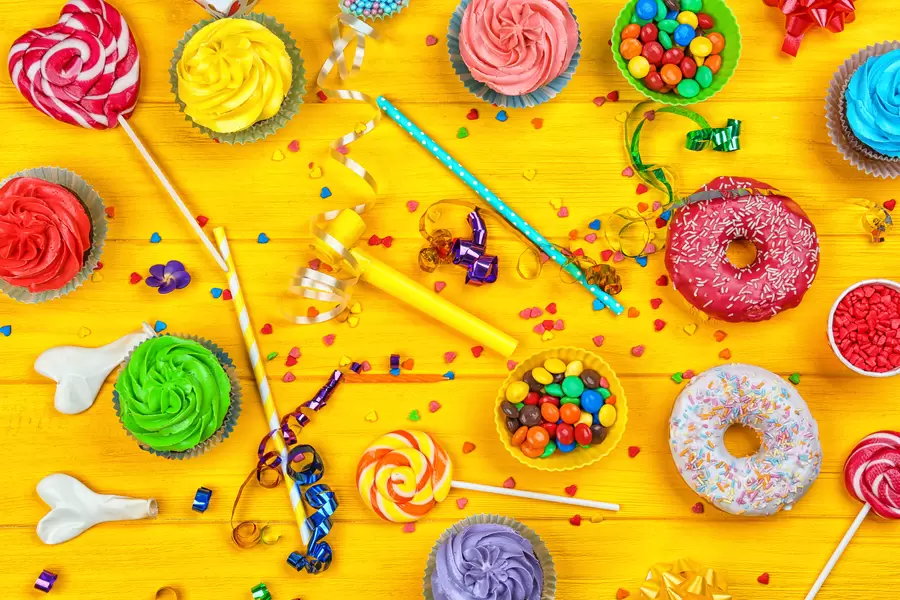 Bonbons lumineux pour anniversaire