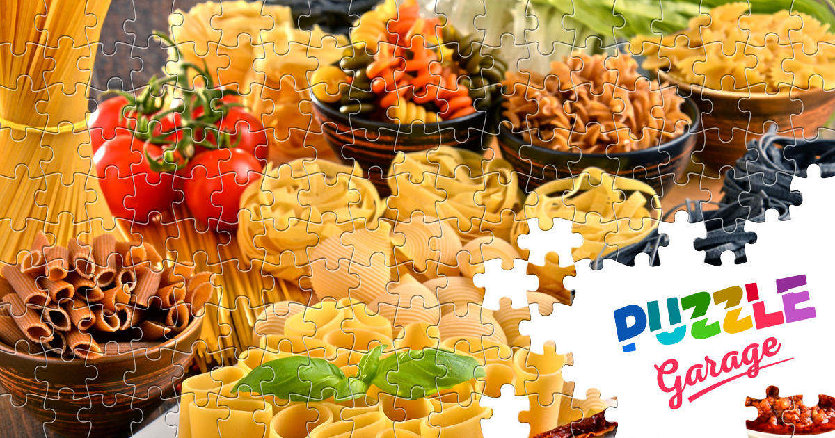 Assorted pasta Jigsaw Puzzle (Home, Food) Puzzle Garage
