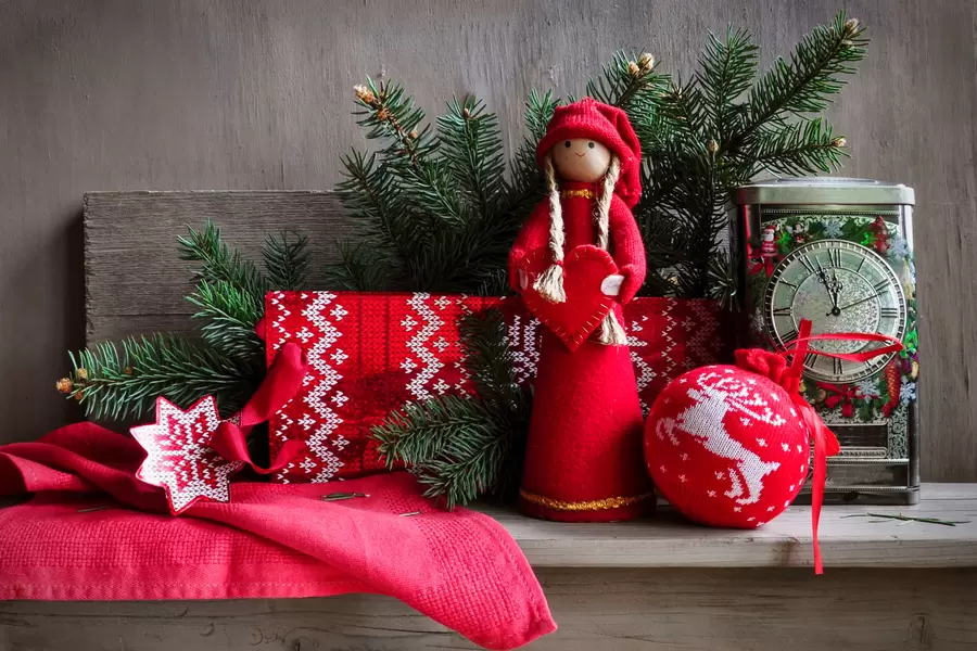 Handgemaakt kerstspeelgoed