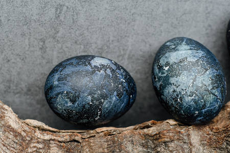 Dark blue easter eggs