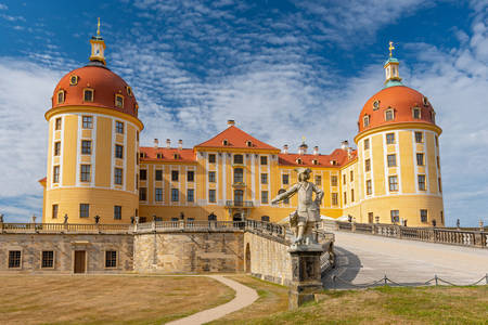 Vista del castillo de Moritzburg