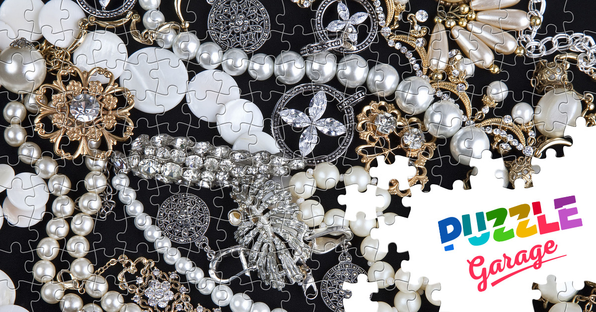 Pearl Jewelry Jigsaw Puzzle (Stuff, Jewellery) Puzzle Garage