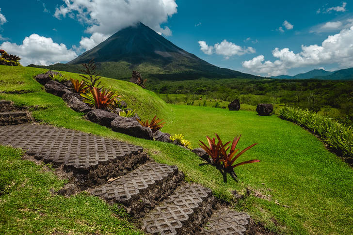 Pogled na vulkan Arenal