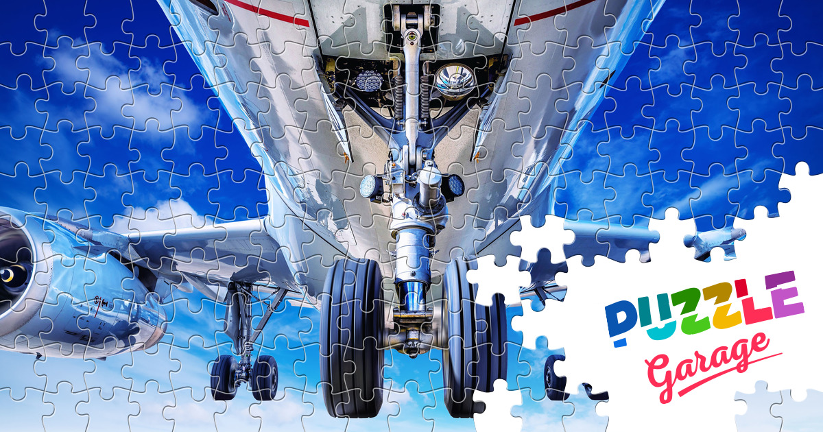 Airplane landing gear Jigsaw Puzzle (Technics, Aviation) Puzzle Garage