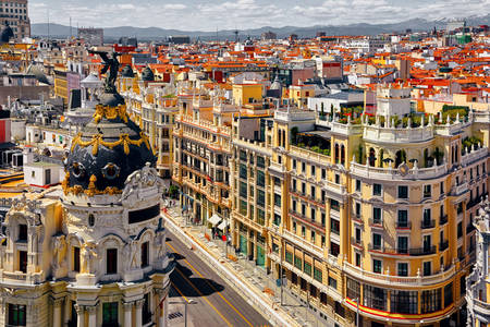 Arhitectura străzii din Madrid