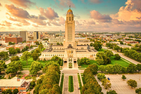 Pogled na Kapitol države Nebraska