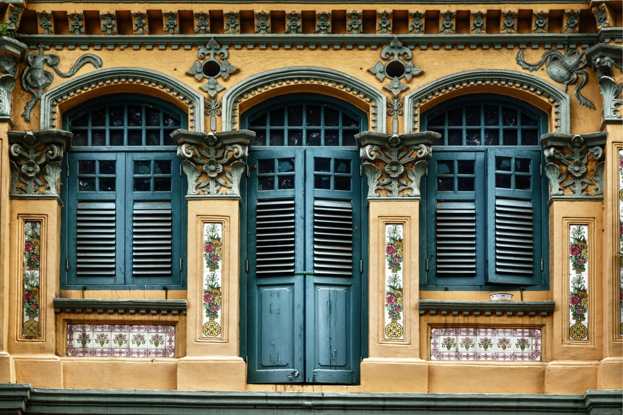 Winkelgevel in Singapore