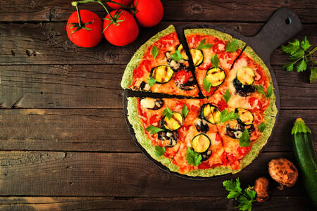 Pizza con verduras