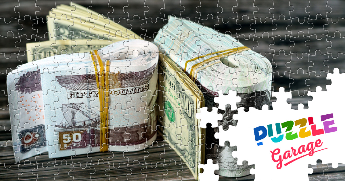 Stacks of Egyptian banknotes Jigsaw Puzzle (Other, Money) | Puzzle Garage