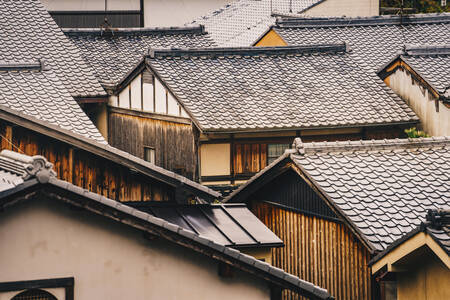 Traditionella hus i Kyoto