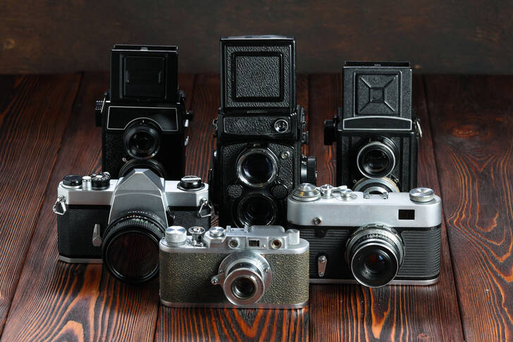 Old film cameras