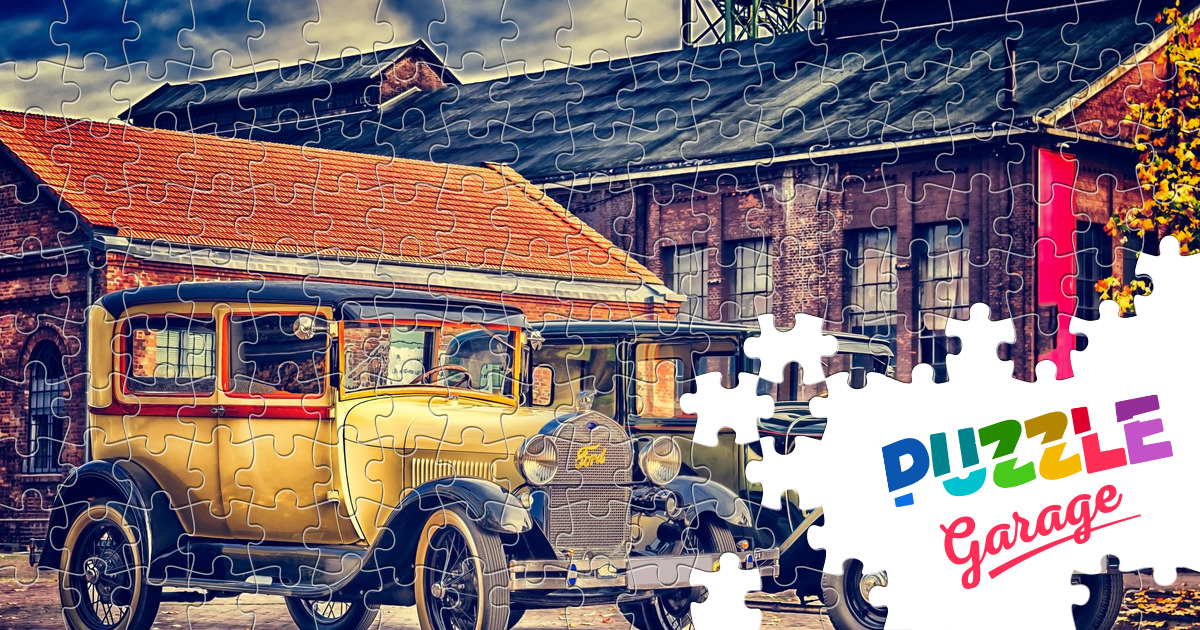 Garagem retro - puzzle online