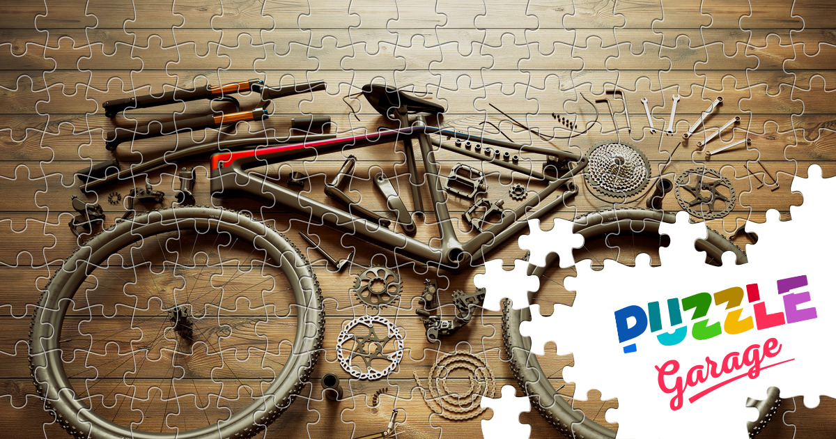 Disassembled bike Jigsaw Puzzle (Stuff, Tools) | Puzzle Garage