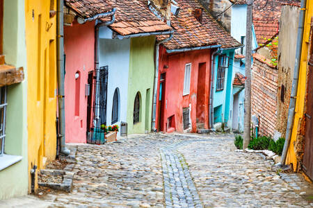 Middelalderhuse i Sighisoara