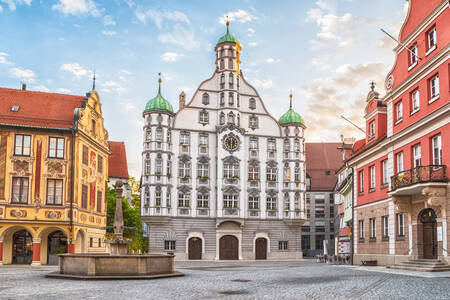 Town Hall on the Market Square in Memmingen
