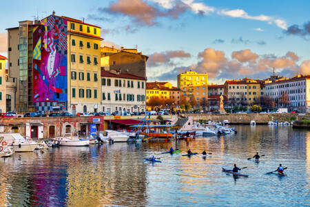 The harbor in Livorno