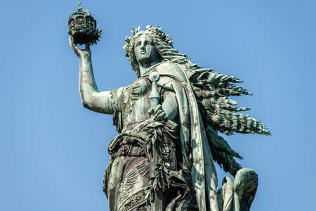 Socha pri pamätníku Niederwald