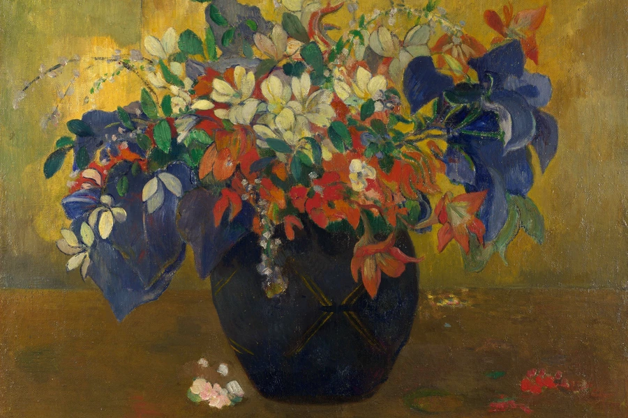 Paul Gauguin: "Vase of Flowers"