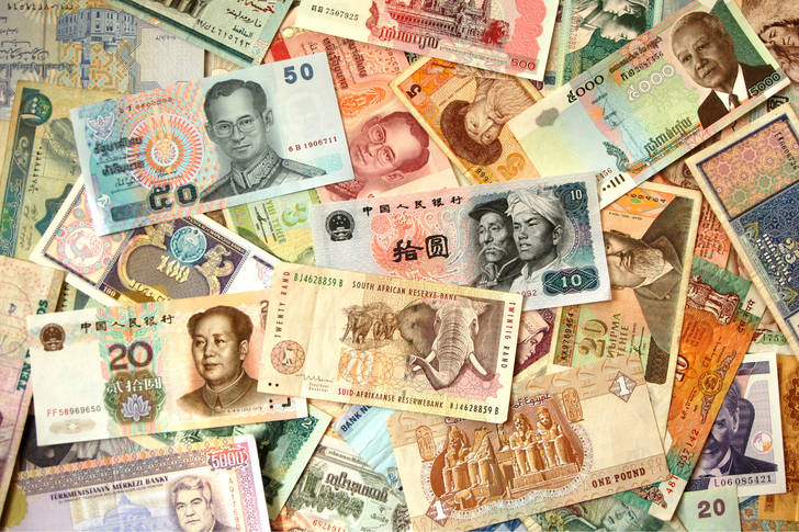 Asian and African banknotes
