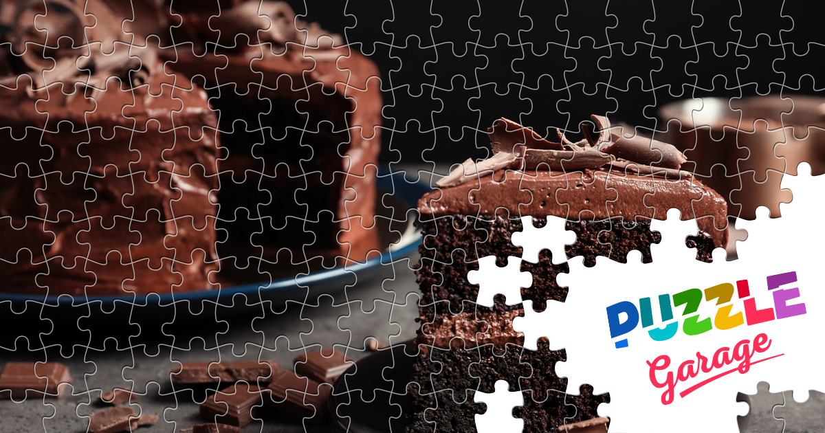 Chocolate cake Jigsaw Puzzle (Home, Food) Puzzle Garage