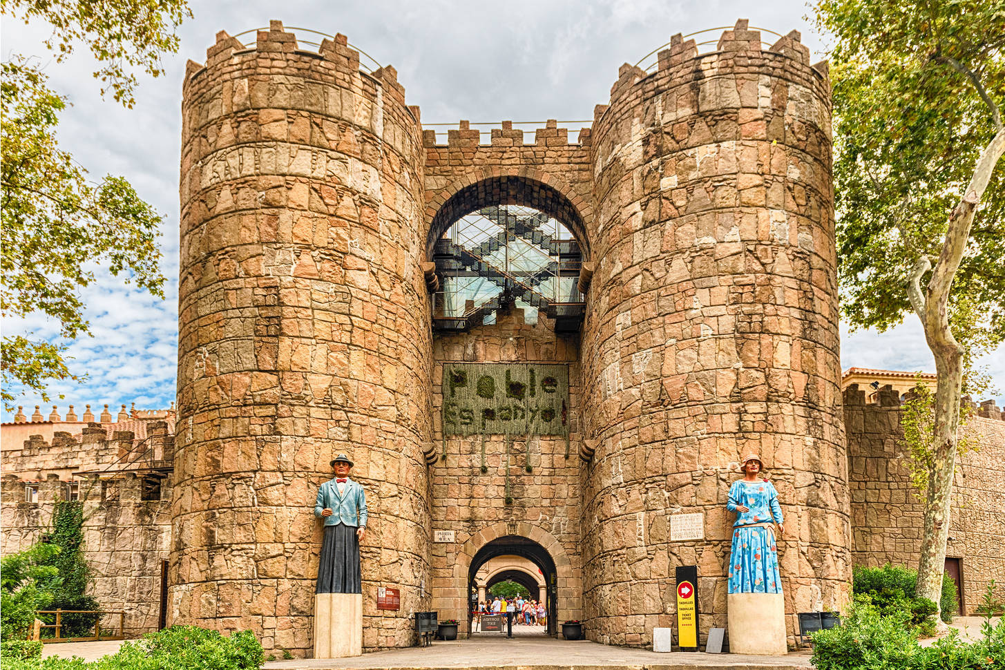 The main entrance to the Spanish Village Jigsaw Puzzle (Countries