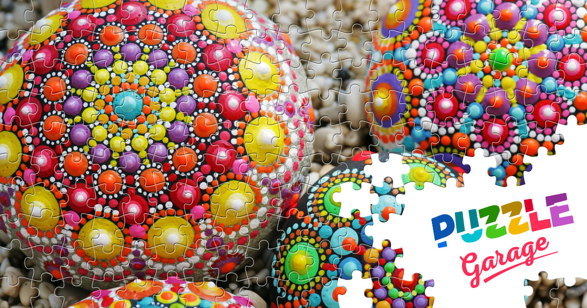 Beautiful mandala stones Jigsaw Puzzle (Home, Needlework) Puzzle Garage