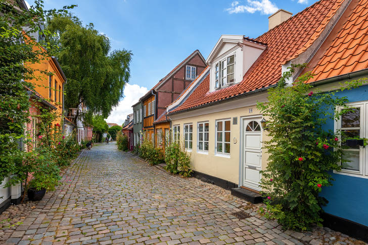 Old cottages in Aarhus