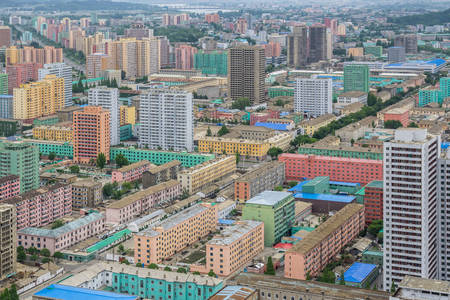 Pyongyang city architecture