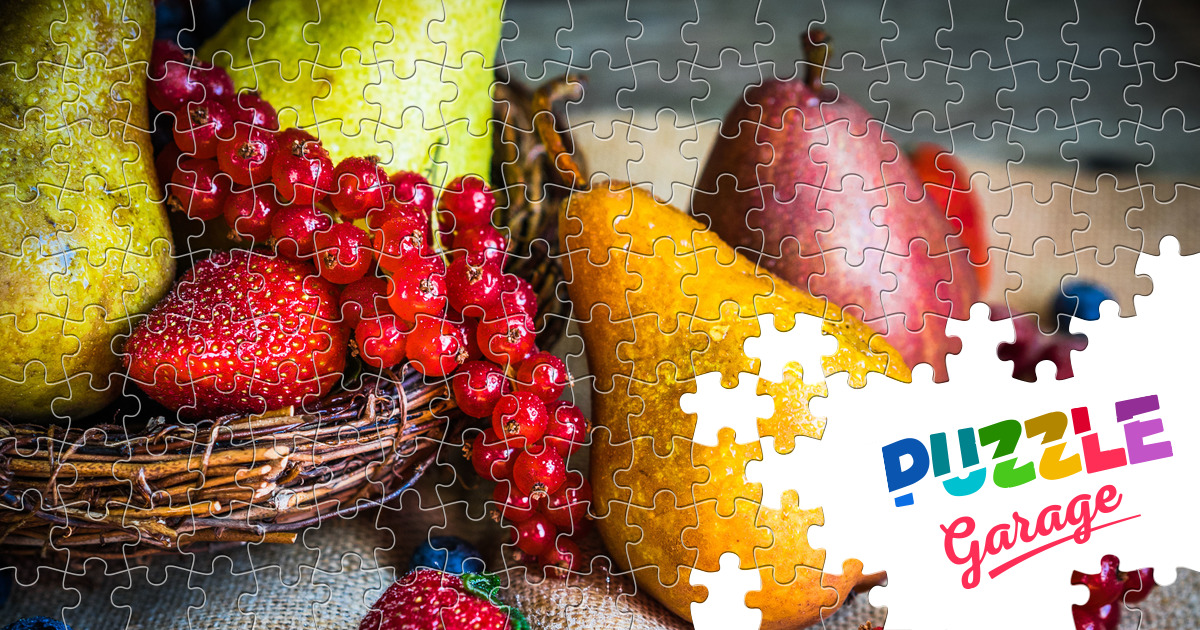 Pears and berries Jigsaw Puzzle (Plants, Fruits) Puzzle Garage
