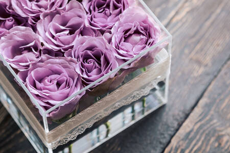 Фіолетові троянди