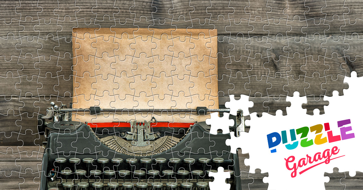 Vintage typewriter Jigsaw Puzzle (History, Antique) Puzzle Garage