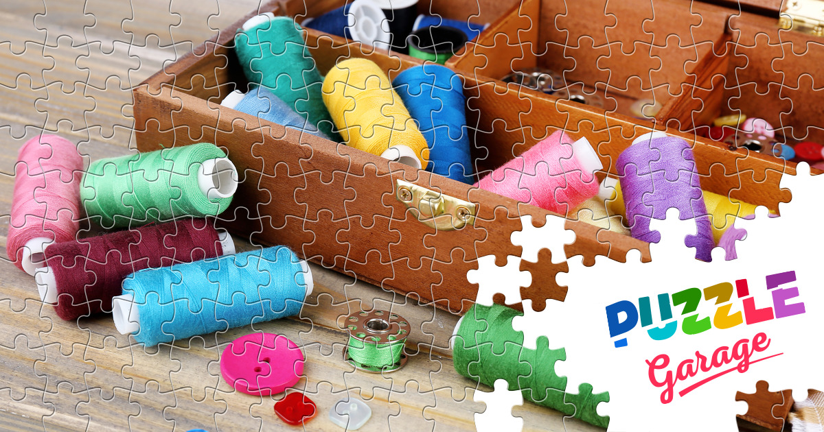 Colorful threads Jigsaw Puzzle (Home, Needlework) | Puzzle Garage