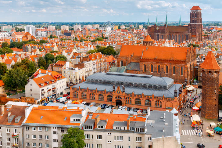 Pohled na Gdaňsk