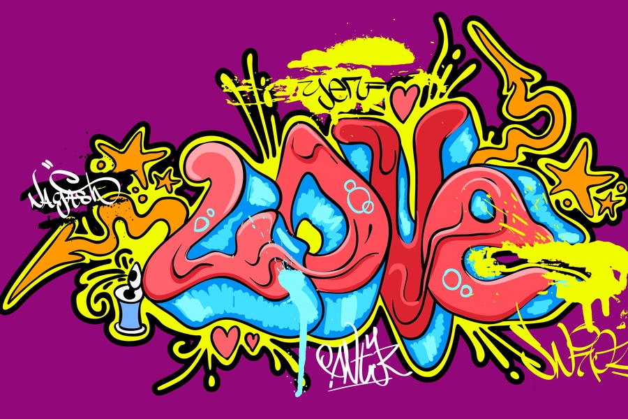 Texto de grafiti