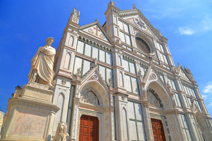 Fasáda baziliky Santa Croce, Florencie