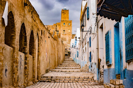 Straat in Sousse