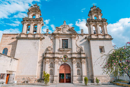 Kyrka i staden Cajamarca