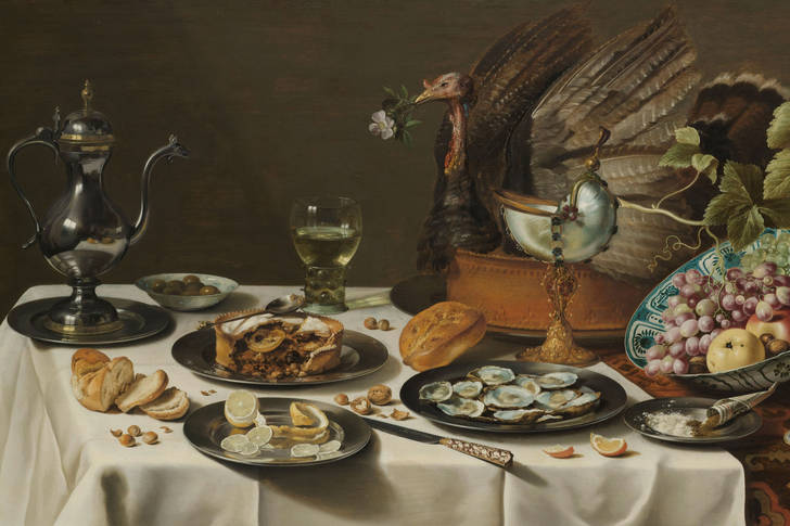Pieter Claesz: "Still Life with a Turkey Pie"
