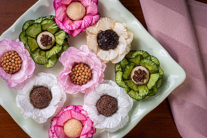 Brasiliansk dessert Brigadeiro