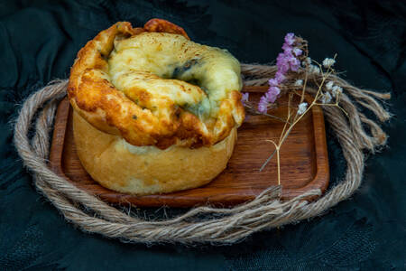 Brioche con spinaci